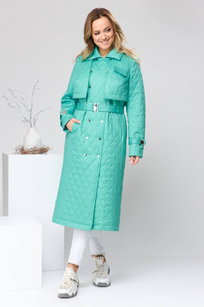 Плащ Romanovich Style 9-2209 бирюза - фото 9