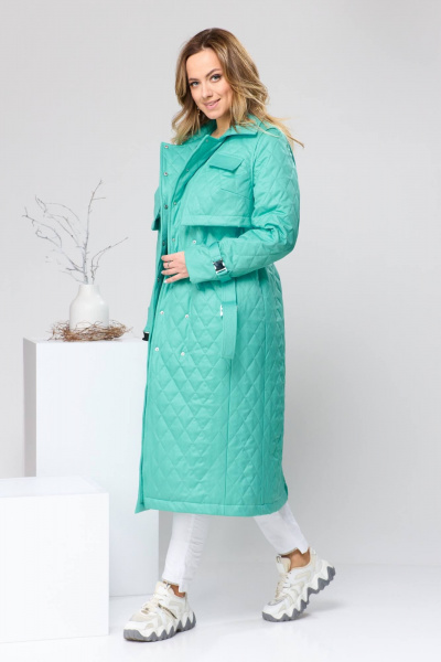 Плащ Romanovich Style 9-2209 бирюза - фото 8