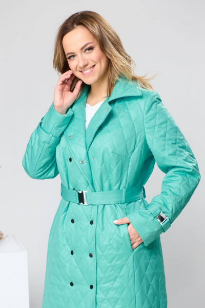 Плащ Romanovich Style 9-2209 бирюза - фото 6