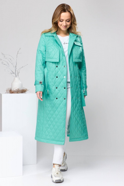 Плащ Romanovich Style 9-2209 бирюза - фото 3