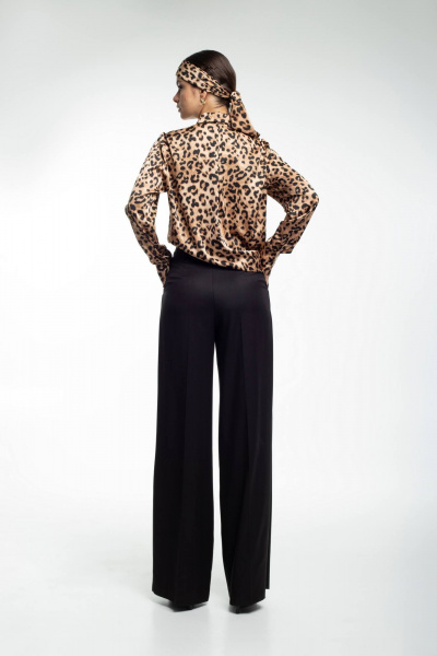 Блуза Kiwi 3007 лео_коричневый - фото 4