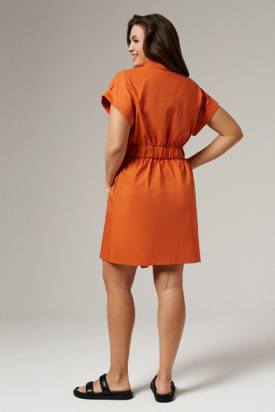 Платье Панда 183883w оранжевый - фото 4