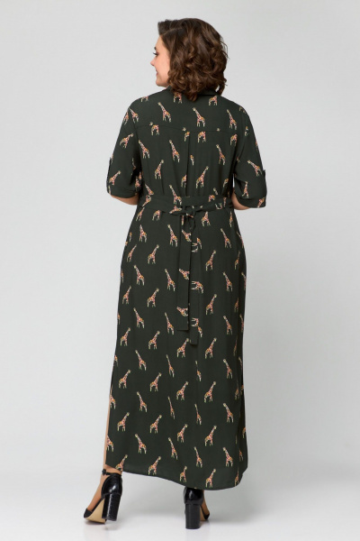 Платье Svetlana-Style 1930 олива_принт - фото 2