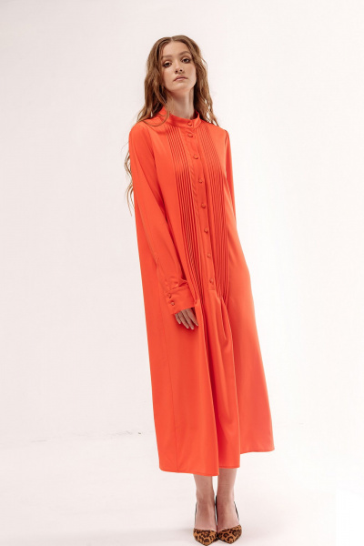 Платье FLAIM 1043.02 оранжевый - фото 1