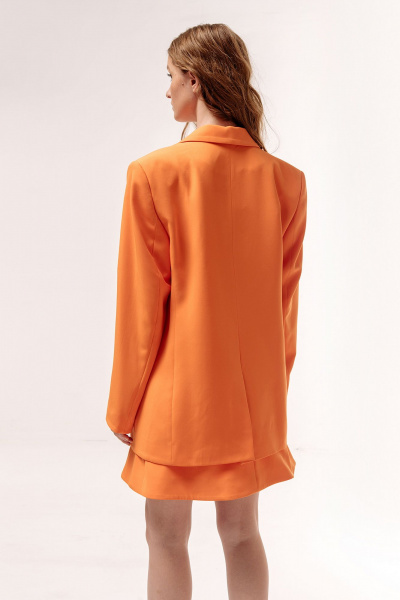 Жакет, юбка FLAIM 1061 оранжевый - фото 4