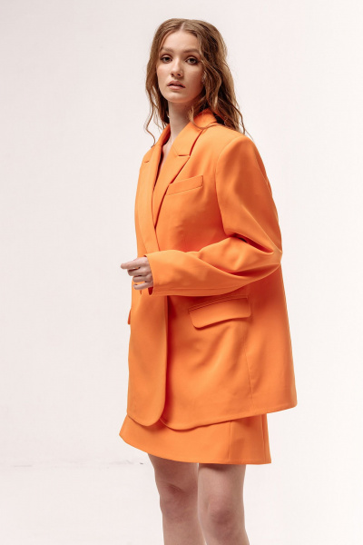 Жакет, юбка FLAIM 1061 оранжевый - фото 2