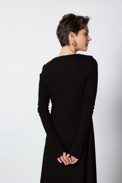 Платье Krasa М379-24 черный - фото 11