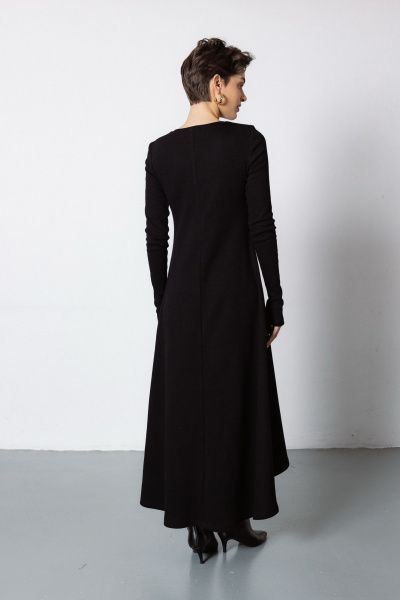 Платье Krasa М379-24 черный - фото 3