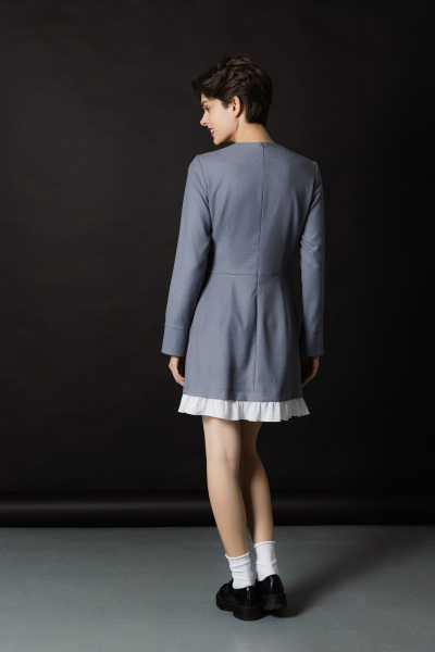 Платье Krasa М383-24 серый - фото 7
