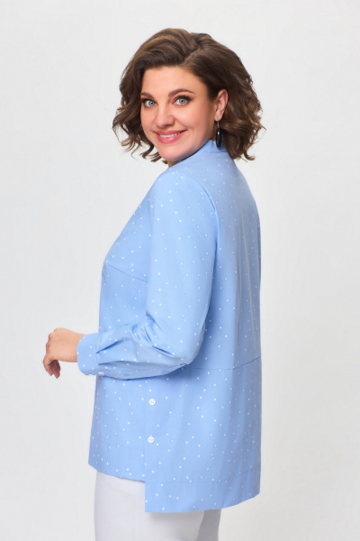 Блуза DaLi 5373 б голубая - фото 3