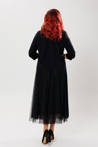 Блуза, юбка Mubliz 137 черный-черный - фото 12