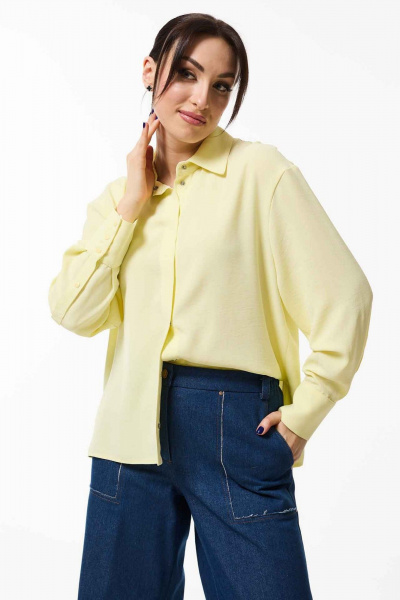 Блуза Mislana 1014 желтый - фото 2