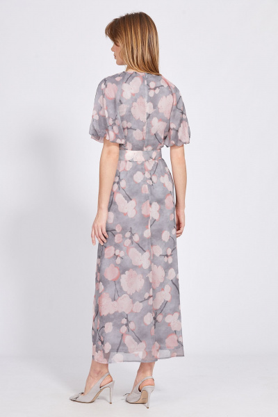 Платье EOLA 2584 серый-розовый - фото 2