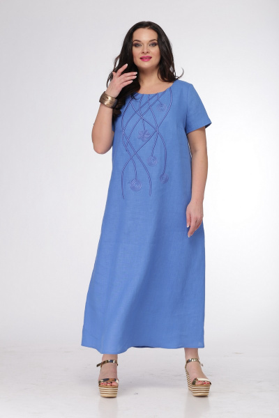 Платье MALI 430 голубой - фото 1