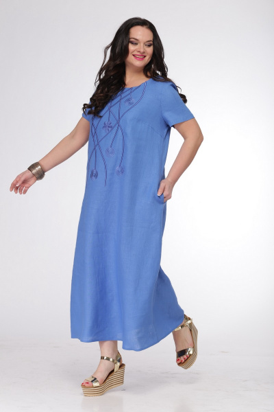 Платье MALI 430 голубой - фото 3