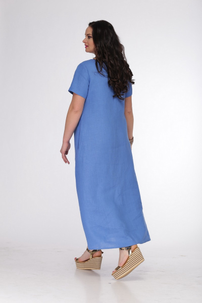 Платье MALI 430 голубой - фото 4