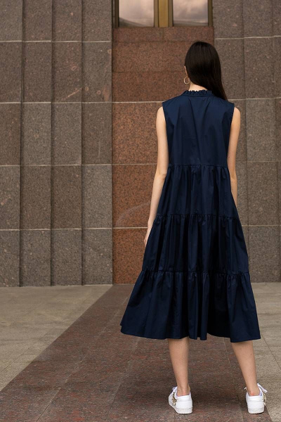 Платье JKY DO-035 темно-синий - фото 3