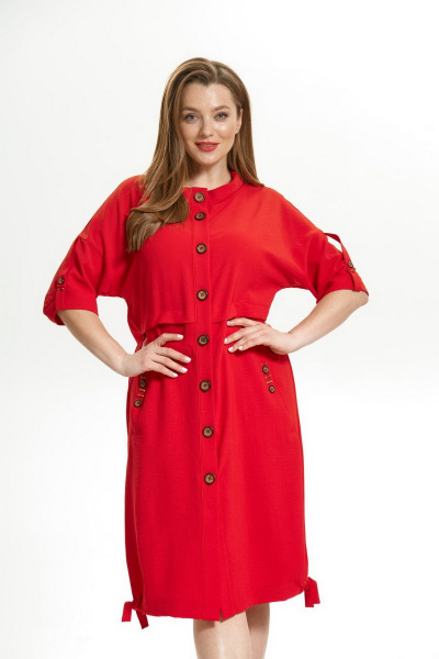 Платье Магия моды 1717 красный - фото 1
