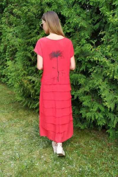 Платье Fantazia Mod 3425 красный - фото 4
