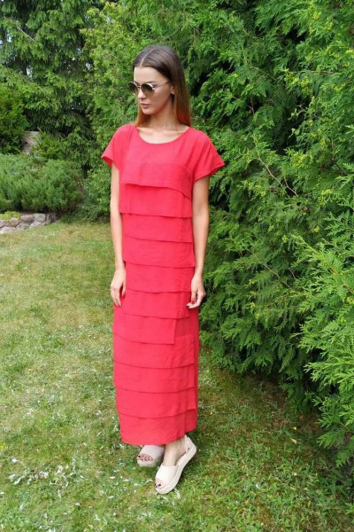 Платье Fantazia Mod 3425 красный - фото 3