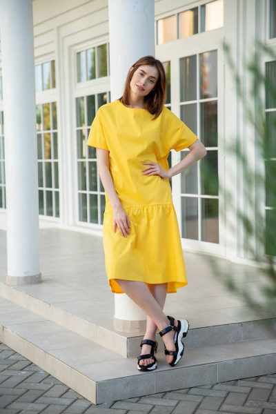 Платье Ivera 874 желтый - фото 6
