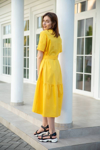 Платье Ivera 874 желтый - фото 5