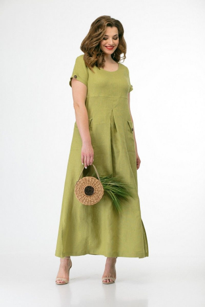 Платье MALI 411 яблоко - фото 3