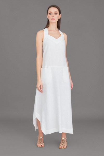 Платье Ружана 316-4 белый - фото 1