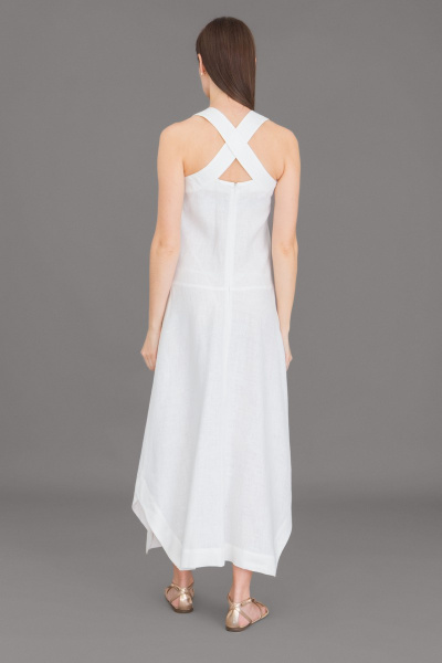 Платье Ружана 316-4 белый - фото 2