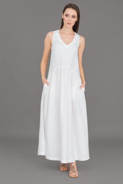 Платье Ружана 319-2 белый - фото 1