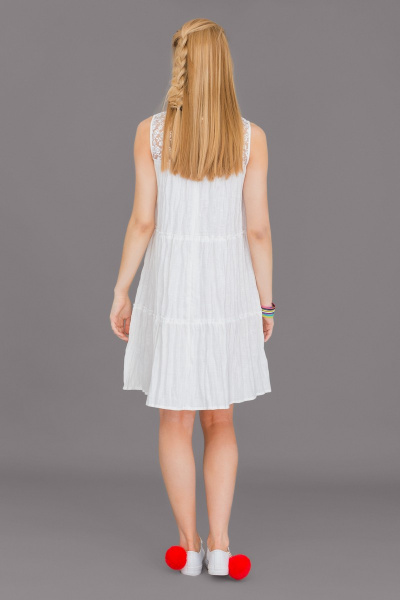 Платье Ружана 326-2 белый - фото 3