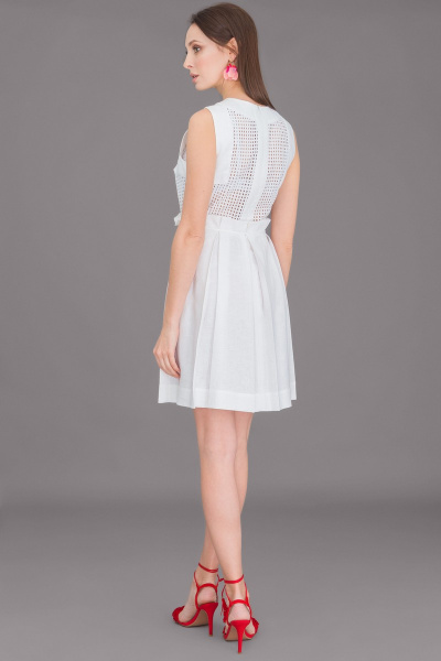 Платье Ружана 343-2 белый - фото 5