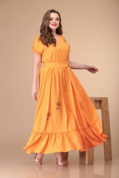 Платье Danaida 1881 оранжевый - фото 4