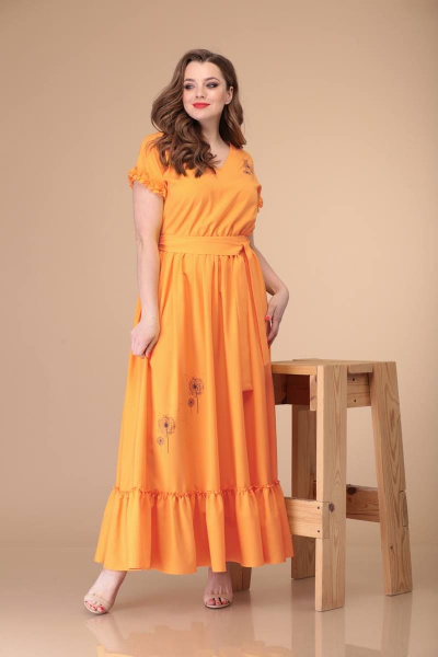 Платье Danaida 1881 оранжевый - фото 2