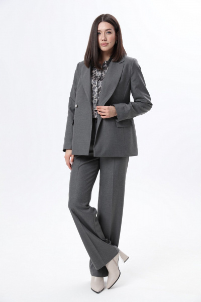Блуза, брюки, жакет LM К6667-33 серый - фото 4