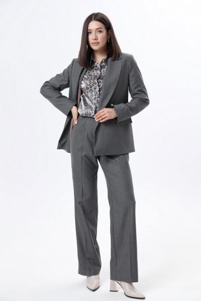 Блуза, брюки, жакет LM К6667-33 серый - фото 1