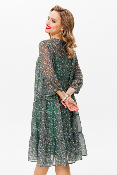 Платье Anastasia 1093 зеленый(цветочный_принт) - фото 11