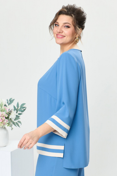 Блуза, брюки Romanovich Style 2-2573 голубой - фото 7