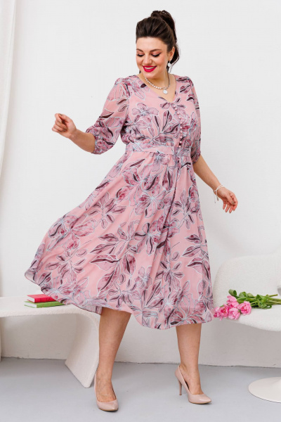 Платье Romanovich Style 1-2635 розовый - фото 4
