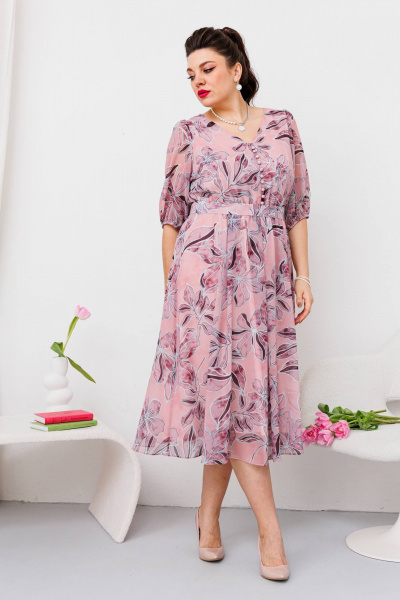 Платье Romanovich Style 1-2635 розовый - фото 3