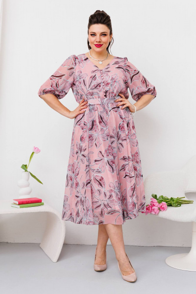 Платье Romanovich Style 1-2635 розовый - фото 2