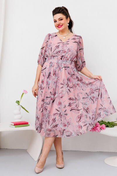 Платье Romanovich Style 1-2635 розовый - фото 1