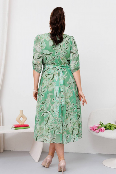 Платье Romanovich Style 1-2635 зеленый - фото 9