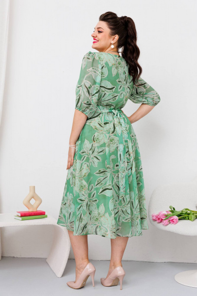 Платье Romanovich Style 1-2635 зеленый - фото 8