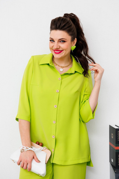 Блуза, брюки Romanovich Style 2-2659 салатовый - фото 6