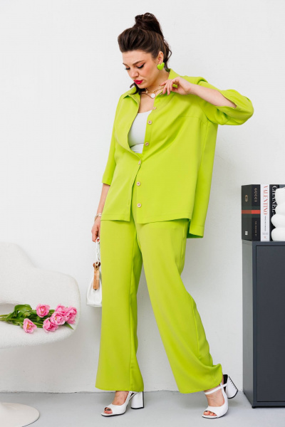Блуза, брюки Romanovich Style 2-2659 салатовый - фото 5