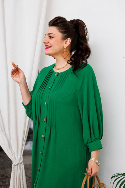 Платье Romanovich Style 1-2650 зеленый - фото 7