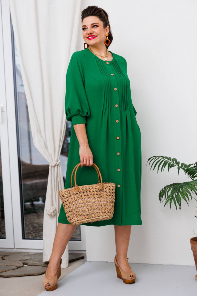 Платье Romanovich Style 1-2650 зеленый - фото 1