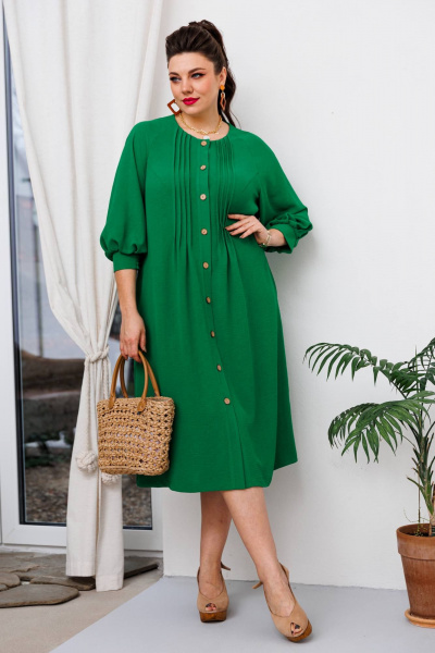 Платье Romanovich Style 1-2650 зеленый - фото 3