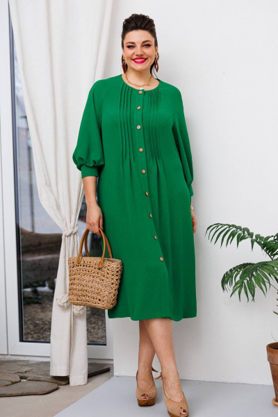 Платье Romanovich Style 1-2650 зеленый - фото 2
